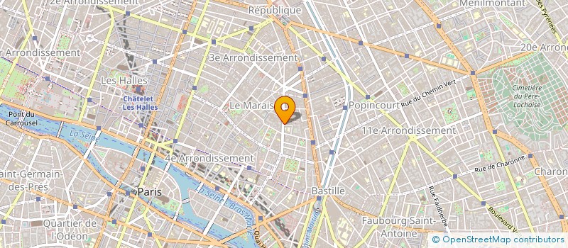localisation de l'entreprise L'ANTIPODE à PARIS
