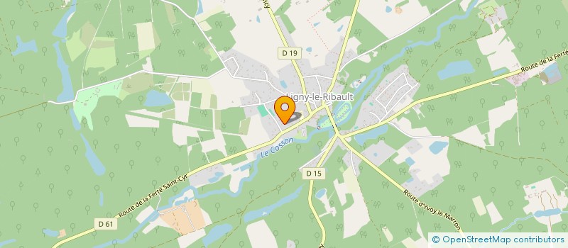 localisation de l'entreprise L'ANTIPROD à LIGNY-LE-RIBAULT