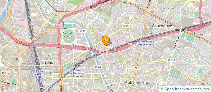 localisation de l'entreprise L'ANTIQUITE DU FUTUR à AUBERVILLIERS