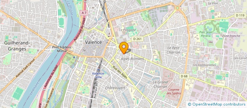 localisation de l'entreprise L'ANTISECHE à VALENCE