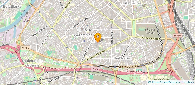 localisation de l'entreprise L'ANTITHESE  LILLE