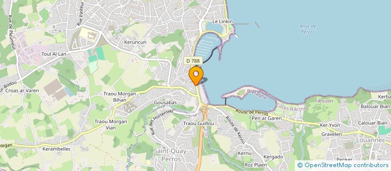 localisation de l'entreprise L'ANTODINE  SAINT-QUAY-PERROS