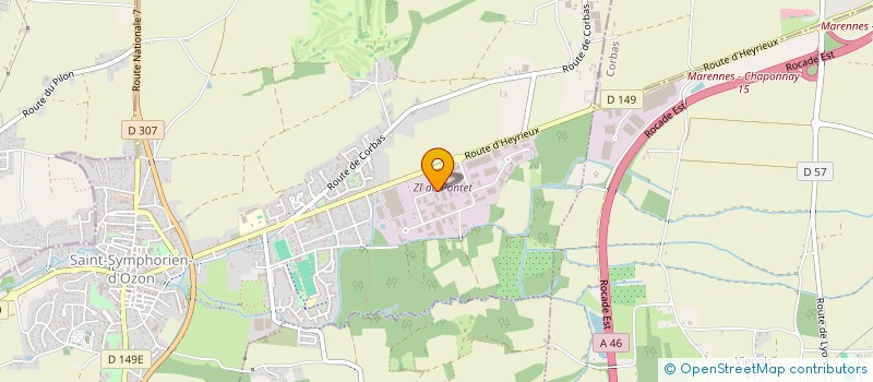 localisation de l'entreprise L'ANTONIO.P  SAINT-SYMPHORIEN-D'OZON