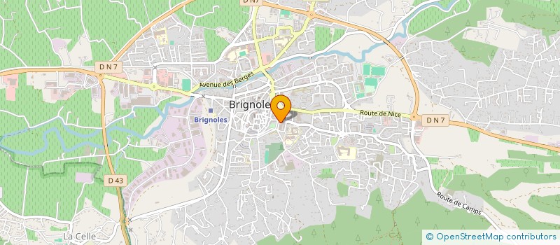 localisation de l'entreprise L'ANTR'ACTE  BRIGNOLES