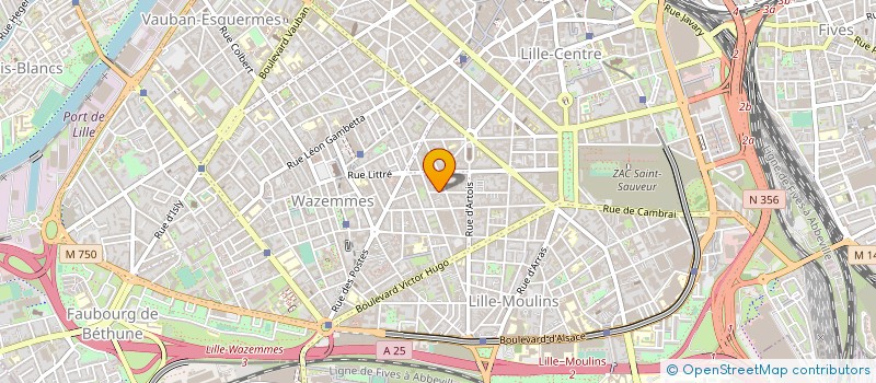localisation de l'entreprise L ANTRE A SOUFFLE à LILLE