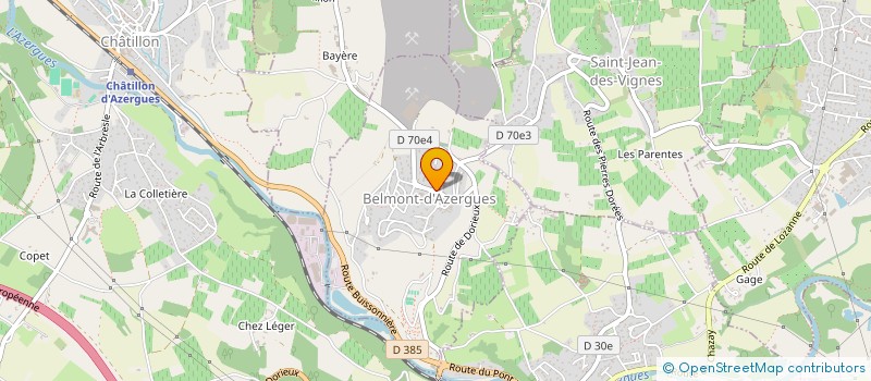 localisation de l'entreprise L'ANTRE DE VAREY  BELMONT-D'AZERGUES