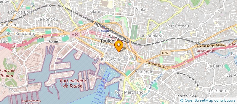 localisation de l'entreprise L'ANTRE DEUX RIVES  TOULON