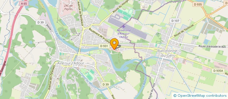 localisation de l'entreprise L'ANTRE II  AIRE-SUR-L ADOUR