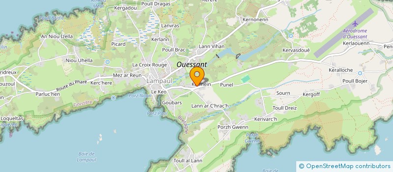 localisation de l'entreprise L'AOD à OUESSANT