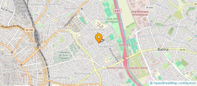 localisation de l'entreprise L'AOUTIN à TOULOUSE
