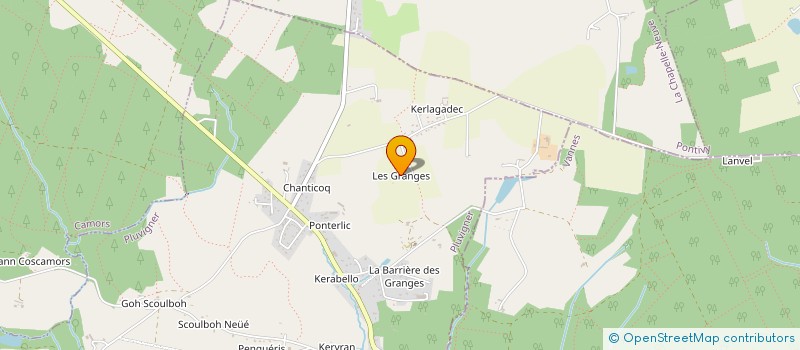 localisation de l'entreprise L'APANAGE DU BRAN  PLUVIGNER