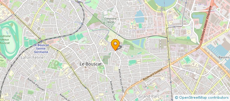 localisation de l'entreprise L'APARTE à LE BOUSCAT