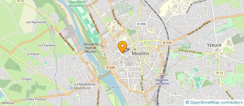 localisation de l'entreprise L'APARTE  MOULINS