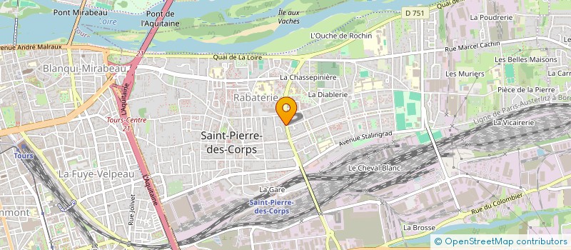 localisation de l'entreprise L'APEIRON  SAINT-PIERRE-DES-CORPS