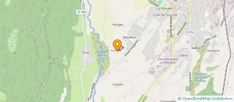 localisation de l'entreprise L'APICULTEUR BUGISTE  BELLEY