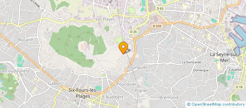 localisation de l'entreprise L'APOTHEOSE à SIX-FOURS-LES-PLAGES