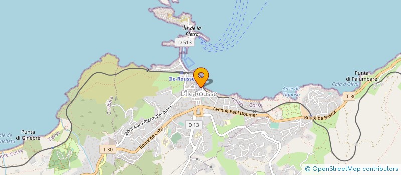 localisation de l'entreprise L'APPARITORE à L'ILE-ROUSSE