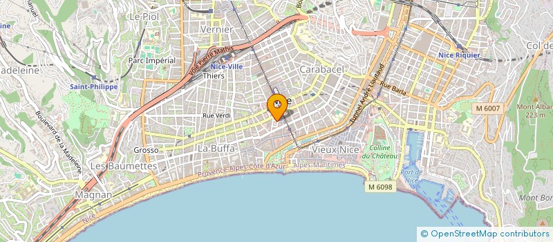 localisation de l'entreprise L'APPART 22 à NICE