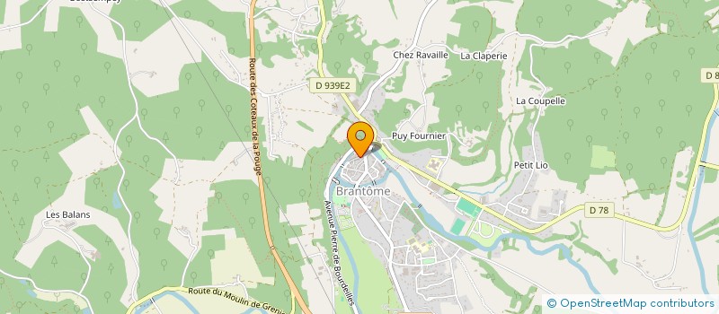 localisation de l'entreprise L'APPART à BRANTOME EN PERIGORD