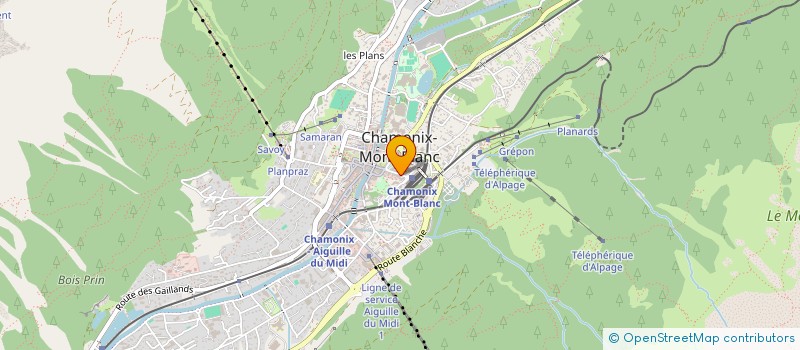 localisation de l'entreprise L'APPART à CHAMONIX-MONT-BLANC