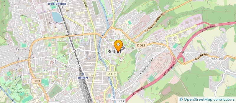 localisation de l'entreprise L'APPART à BELFORT