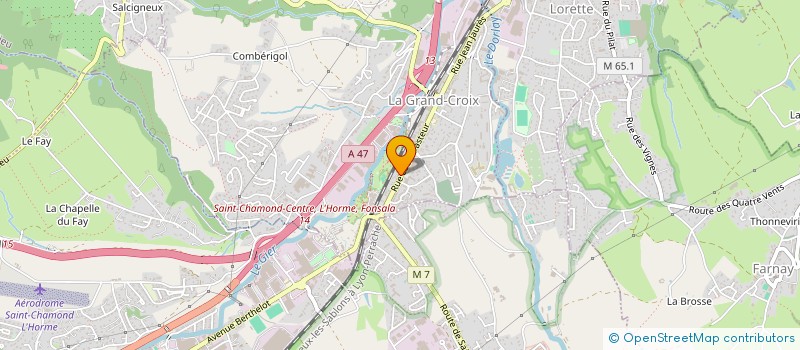 localisation de l'entreprise L'APPART' IMMO  LA GRAND-CROIX