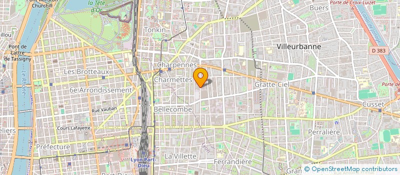 localisation de l'entreprise L'APPART LOCATION à VILLEURBANNE