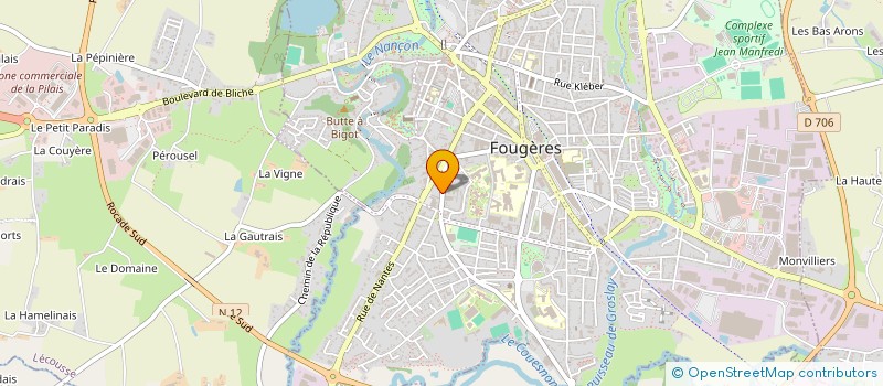 localisation de l'entreprise L APPARTE DE LA PINTERIE  FOUGERES