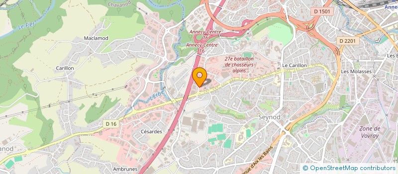 localisation de l'entreprise L'APPARTELIER DU CYCLE à ANNECY
