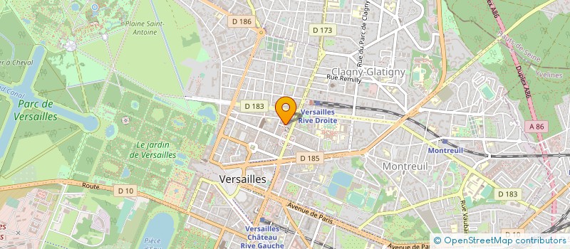 localisation de l'entreprise L'APPEL DU DE à VERSAILLES