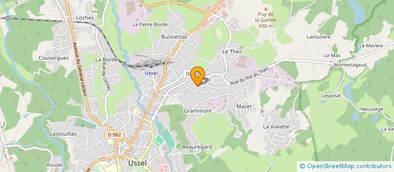 localisation de l'entreprise L'APPEL DU DESERT - 4L TROPHY  USSEL