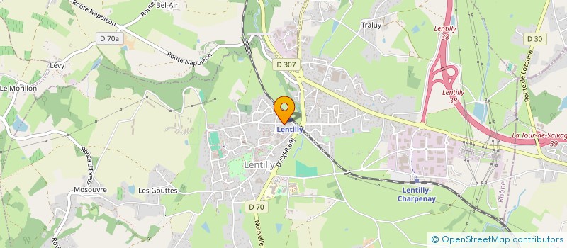 localisation de l'entreprise L'APPEL DU VOYAGE  LENTILLY