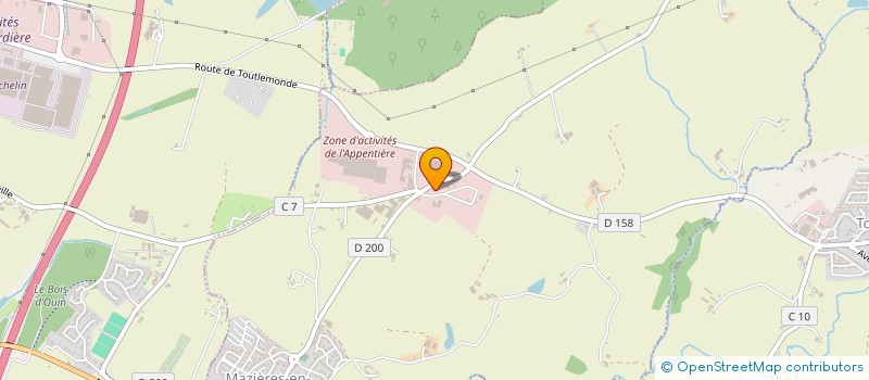 localisation de l'entreprise L APPENTIERE FLEURIE  MAZIERES-EN-MAUGES