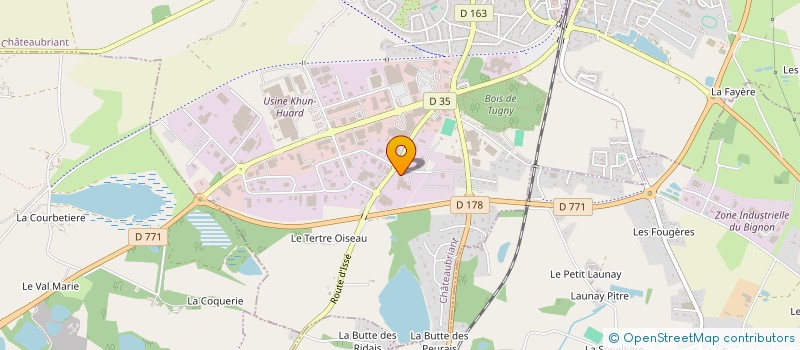 localisation de l'entreprise L APPORT ENERGETIQUE à CHATEAUBRIANT