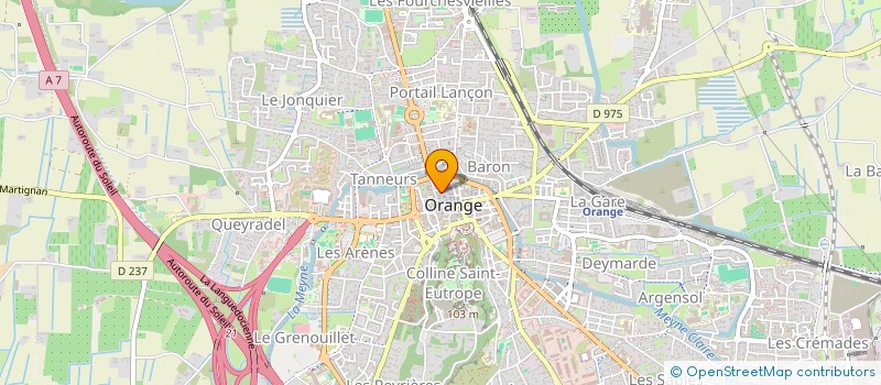 localisation de l'entreprise L'APPRENTI FLEURISTE à ORANGE