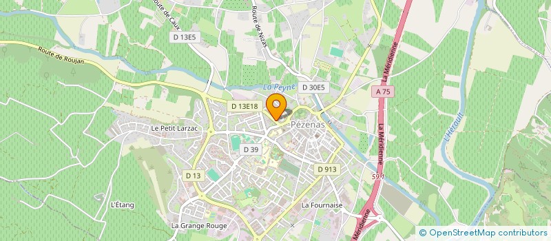 localisation de l'entreprise L'APRES 23  PEZENAS