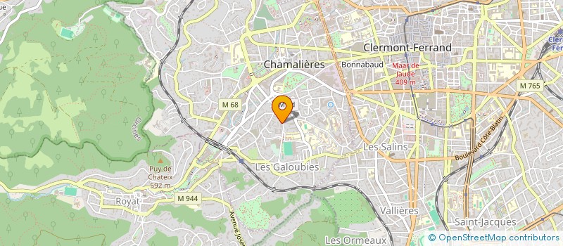 localisation de l'entreprise L'AQUA'BAR  CHAMALIERES