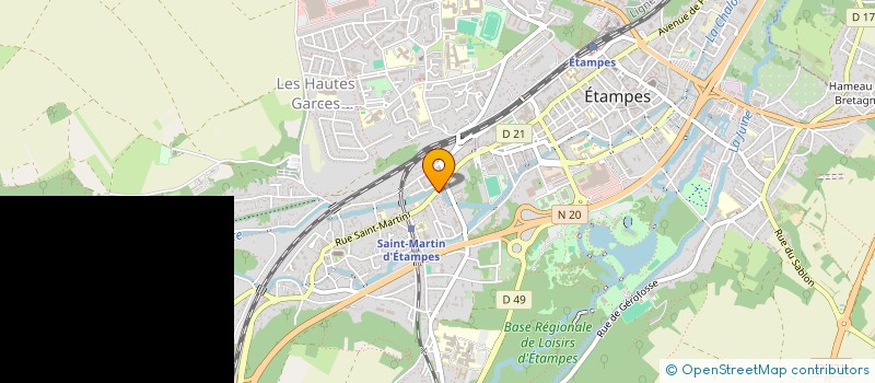 localisation de l'entreprise L'AQUAFERME à ETAMPES