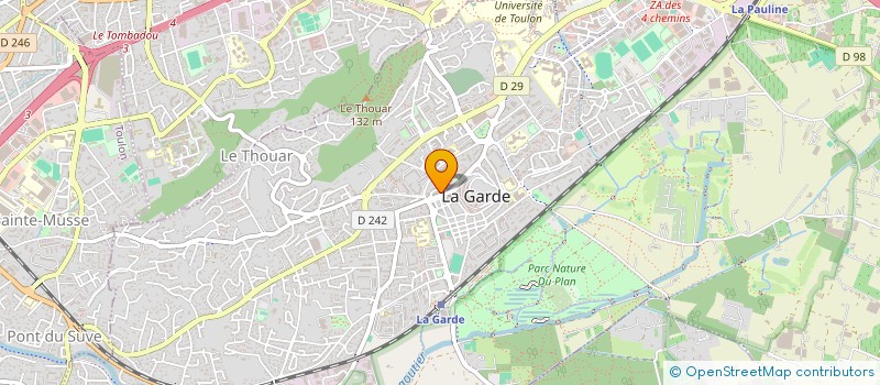 localisation de l'entreprise L'AQUARELLE à LA GARDE