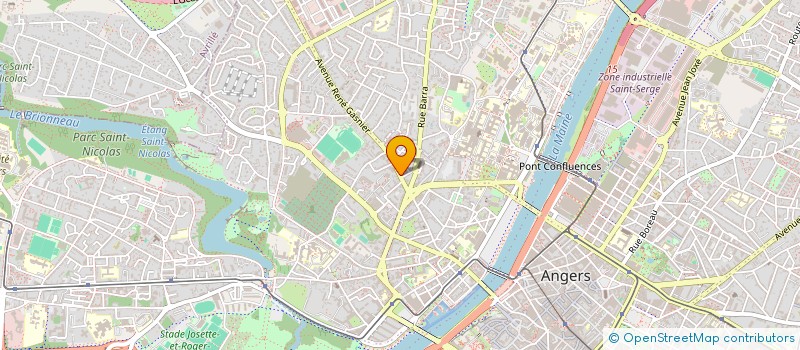 localisation de l'entreprise L'AQUARELLE à ANGERS