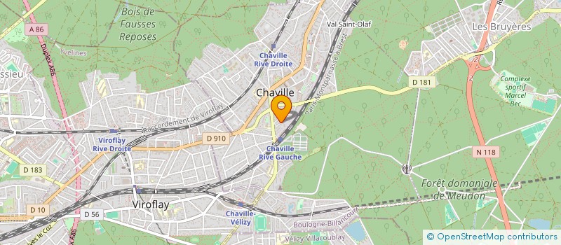 localisation de l'entreprise L'AQUARIUS à CHAVILLE