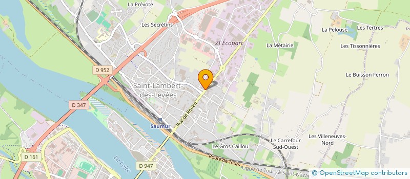 localisation de l'entreprise L'ARABESQUE  SAUMUR