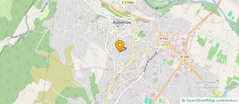 localisation de l'entreprise L'ARAIGNEE DU SOIR à AUBENAS