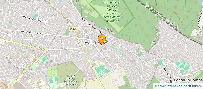 localisation de l'entreprise L'ARAL  LE PLESSIS-TREVISE
