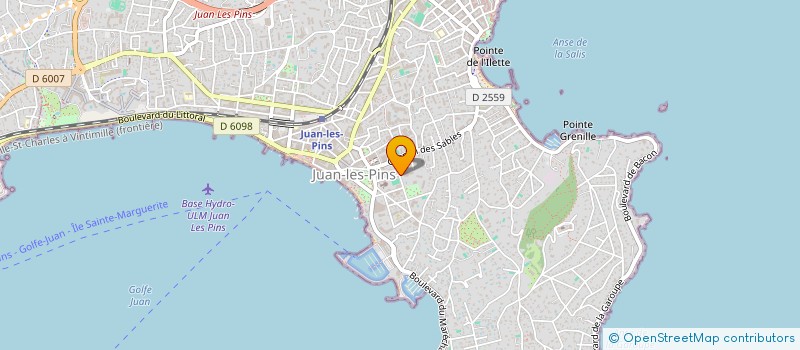 localisation de l'entreprise L'ARAMEENNE à ANTIBES