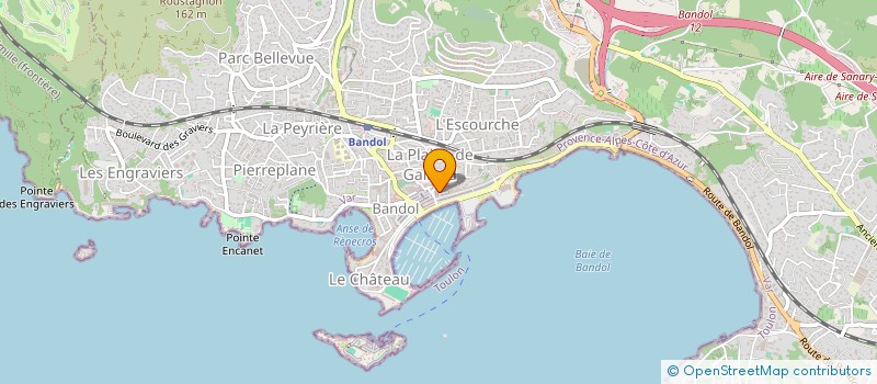 localisation de l'entreprise L'ARAPEDE à BANDOL
