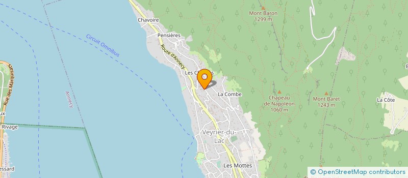 localisation de l'entreprise L'ARAUCARIA  VEYRIER-DU-LAC