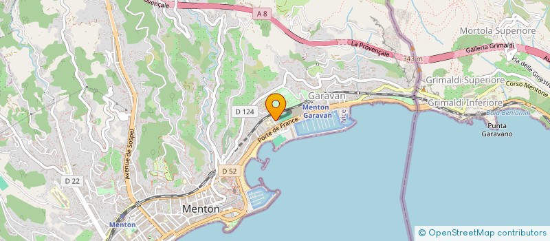 localisation de l'entreprise L'ARAUCARIA à MENTON