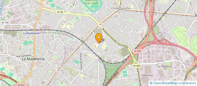 localisation de l'entreprise L ARBALETE à MARCQ-EN-BARŒUL