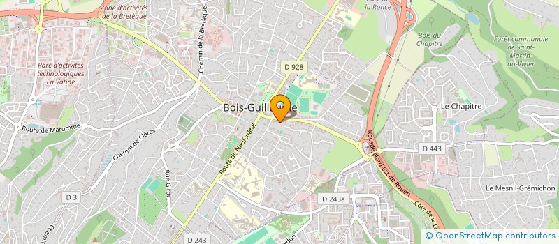 localisation de l'entreprise L'ARBOREE DE SOPHIE  BOIS-GUILLAUME